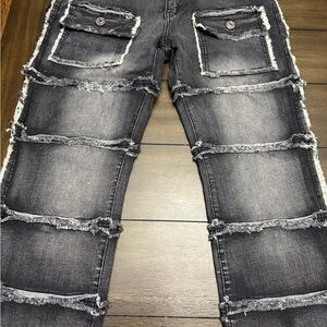 Distressed Black Jeans for Men